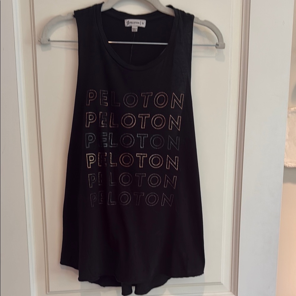 Peloton Black Graphic Tank Top